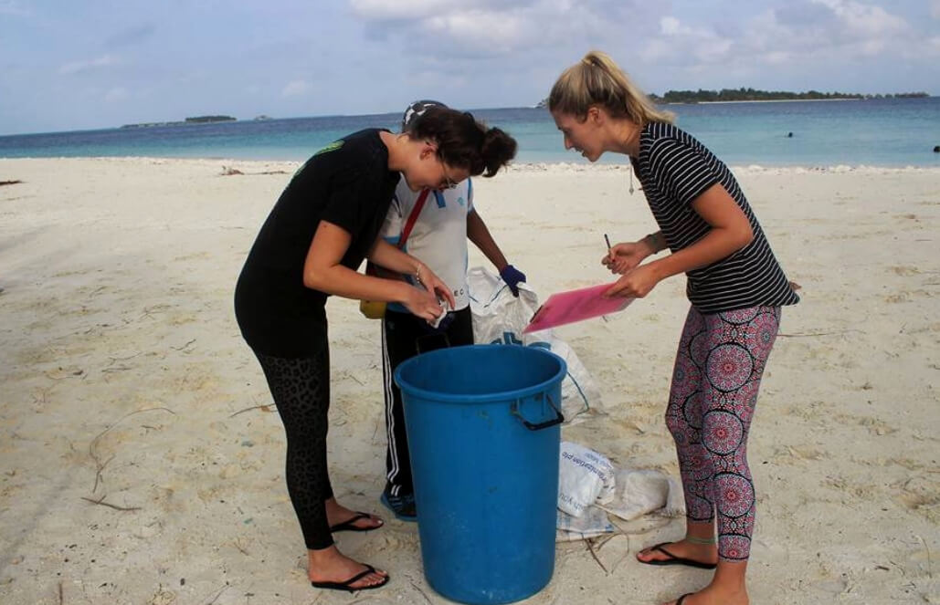 Beach Cleanup at Maldives Turtle and Marine Conservation Program Beach Cleanup at Maldives Turtle and Marine Conservation Program