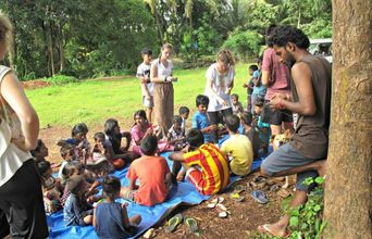 After The Lesson We Gathered To Eat And Play