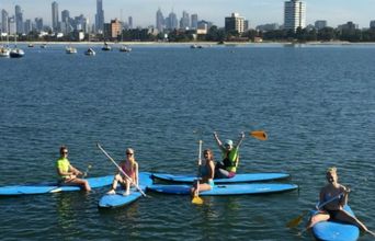 Paddle Boarding At St. Kilda Beach